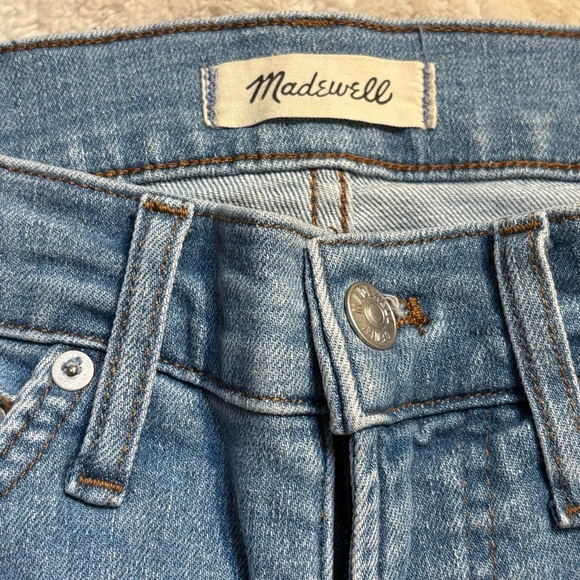 SALE! Madewell Jeans 24P MidRise Perfect Vintage Blue Denim Alderton Wash Petite - Picture 7 of 16